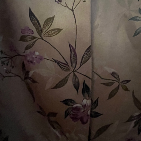 CH Signature Gold with Purple Flowers Button Down Blouse - Picture 15 of 15